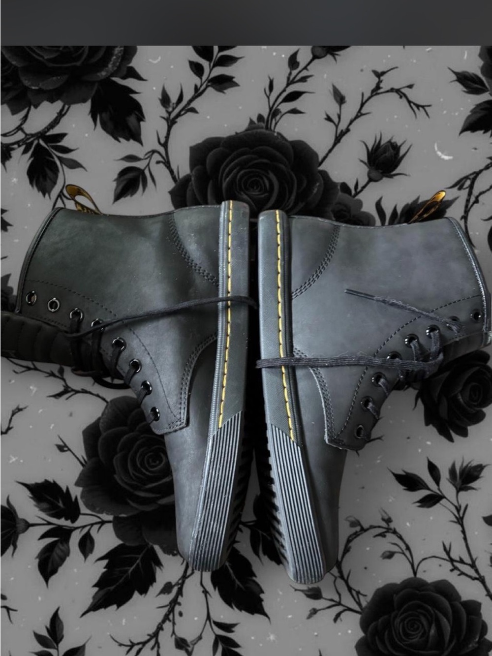 Dr. Martens Black Lace-Up Womens Boots - Picture 4 of 5